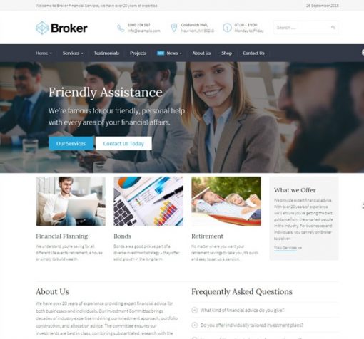 Broker Business Web Design Services