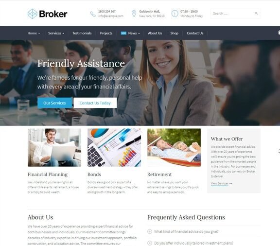 Broker Business Web Design Services