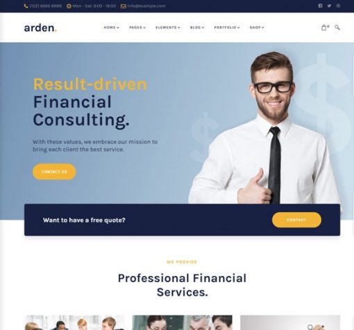 Finance Business Web Design Services