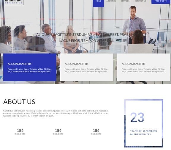 Financial Web Design Services