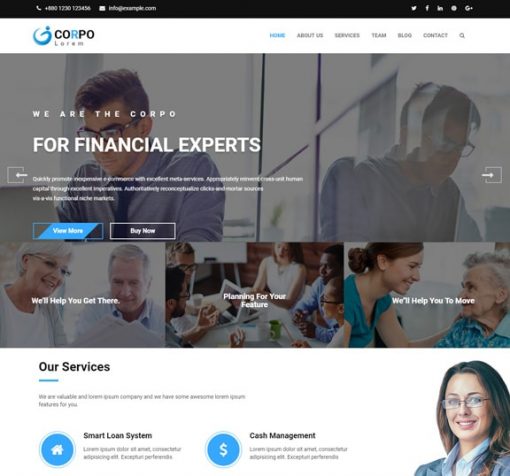 Account and Finance Web Design Services