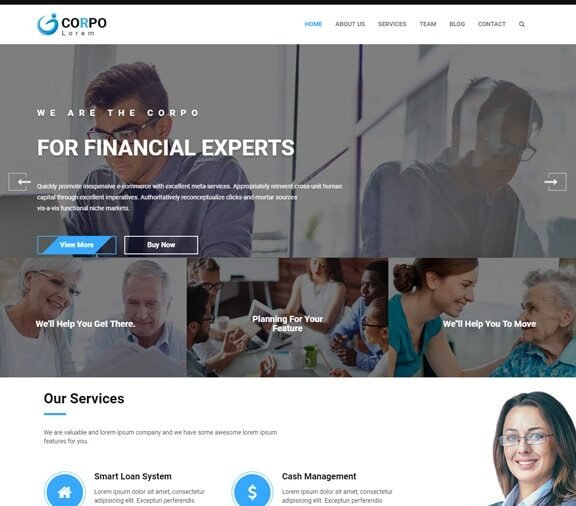 Account and Finance Web Design Services