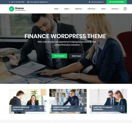 Finance Business Web Design Services