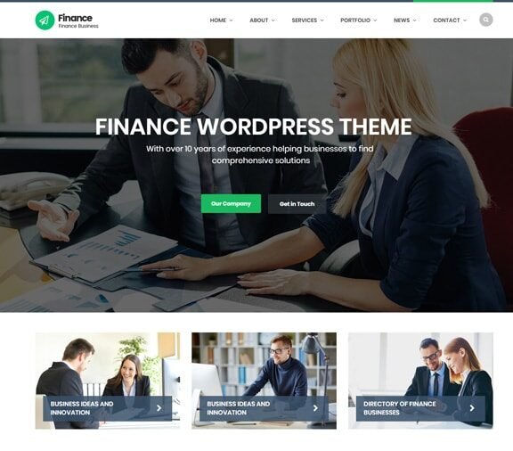 Finance Business Web Design Services