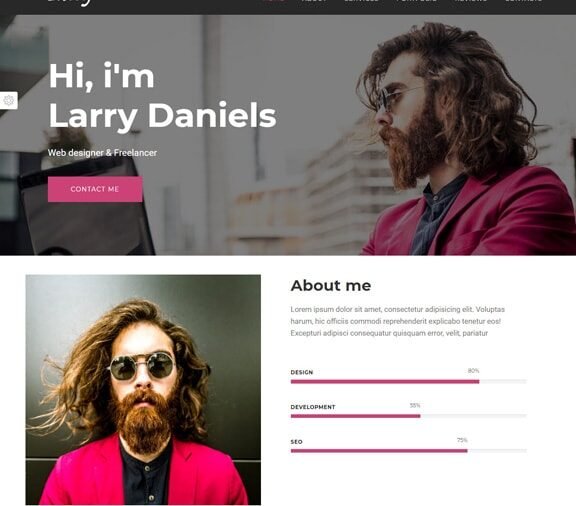 web design service for author