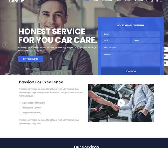 web design service for automotive business