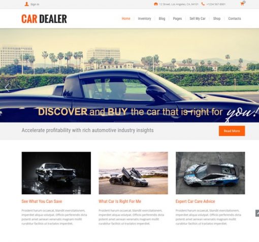 web design service for automotive business