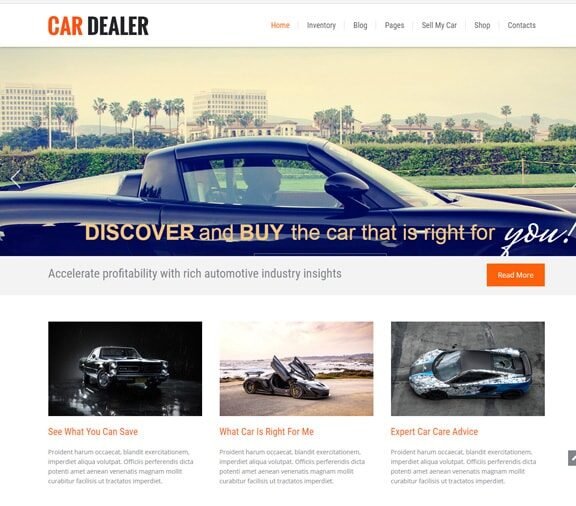 web design service for automotive business