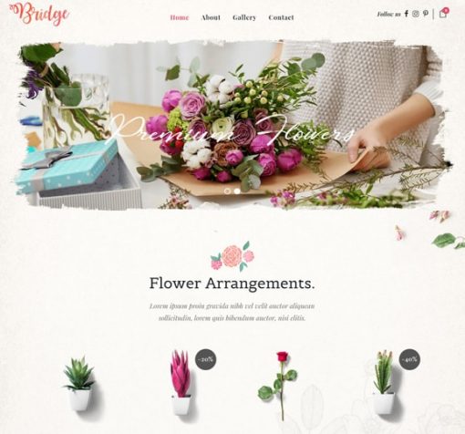 flower web design service