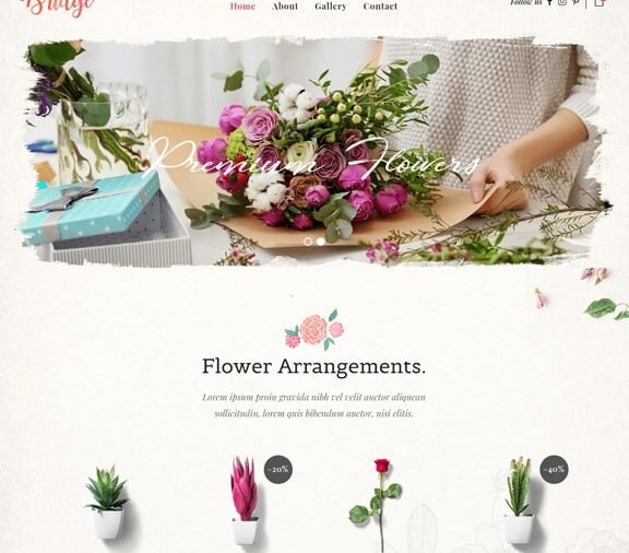 flower web design service