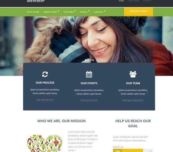 web design service for charity organization