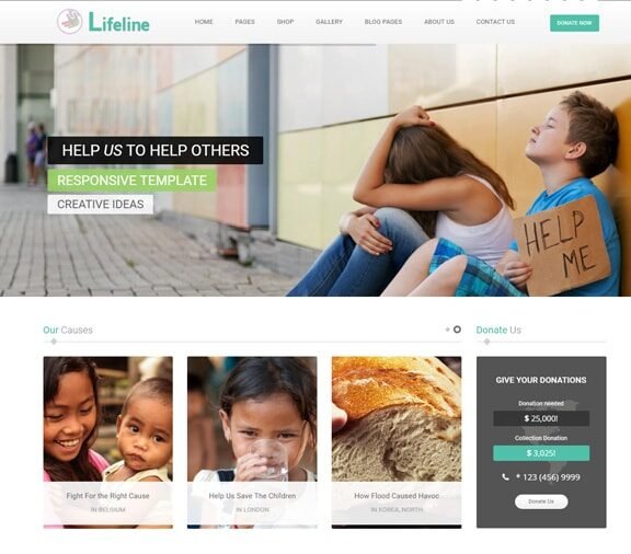 web design service for charity organization