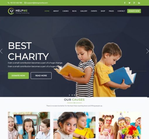 web design service for charity organization