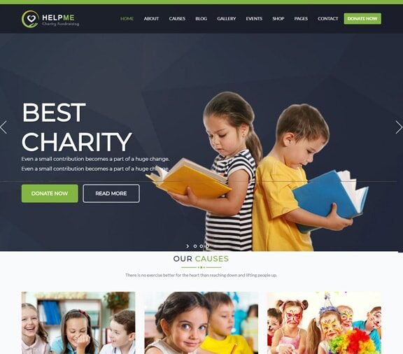 web design service for charity organization