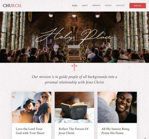 church web design service