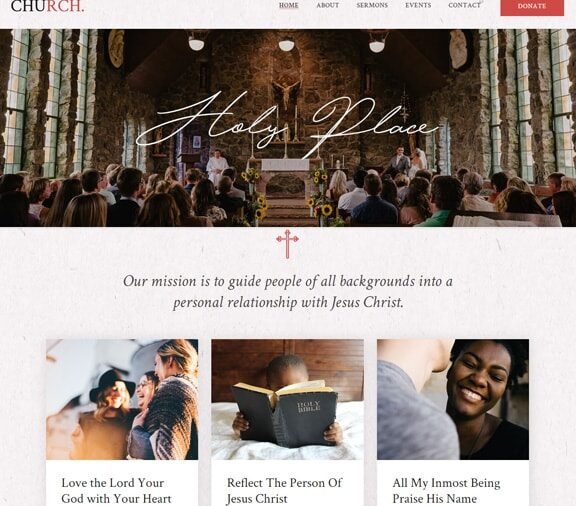 church web design service
