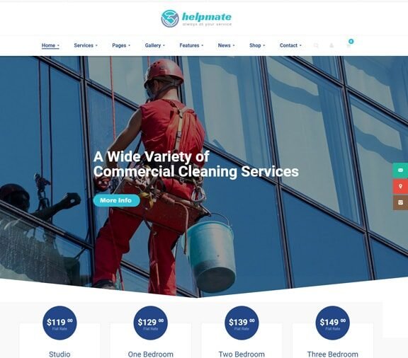 cleaning company web design service