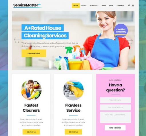 cleaning company web design service