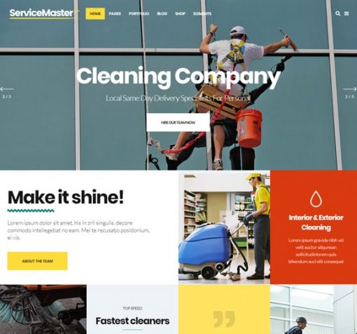 cleaning company web design service