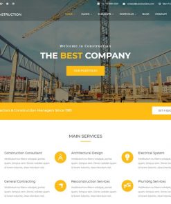 construction web design service