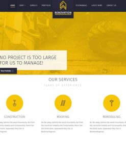 construction web design service