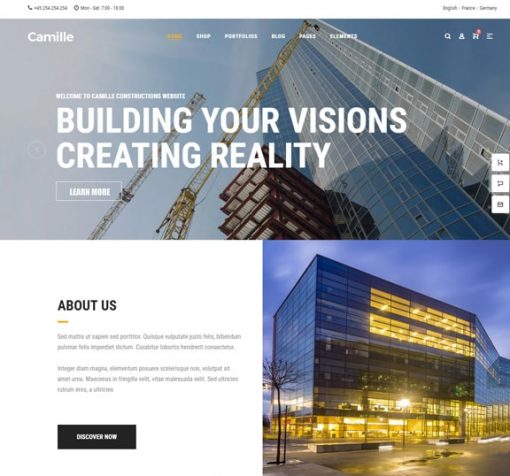 construction web design service