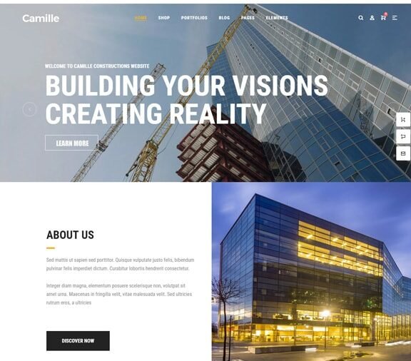 construction web design service