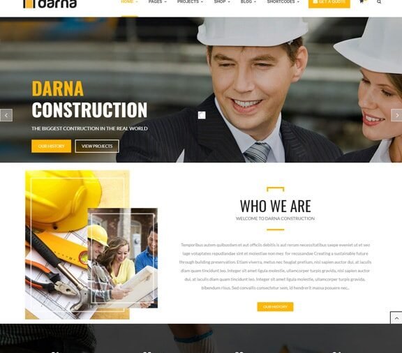 construction web design service