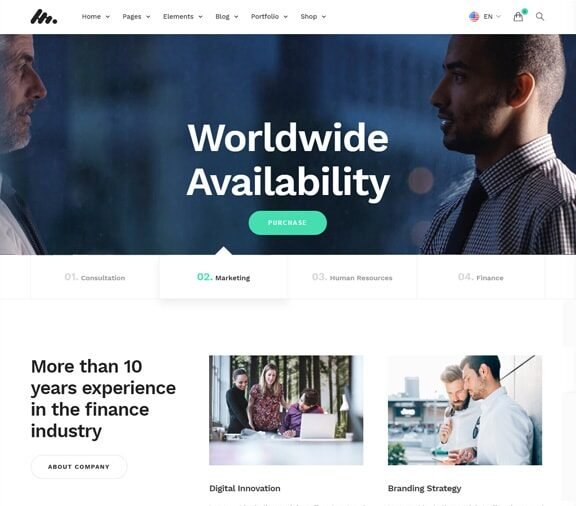 corporate business web design service