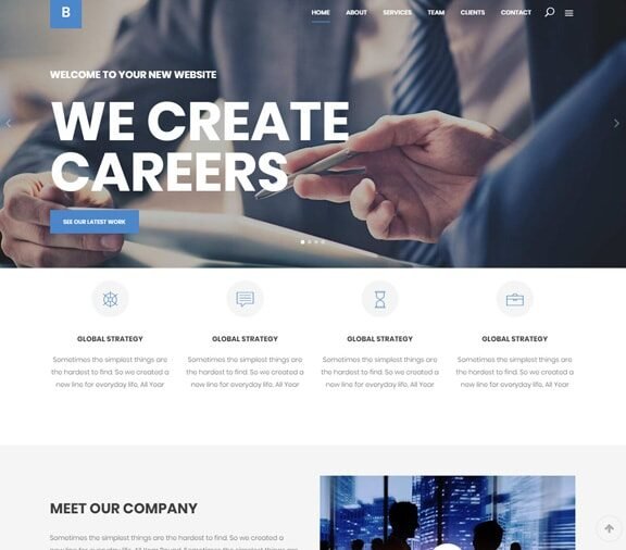 corporate business web design service