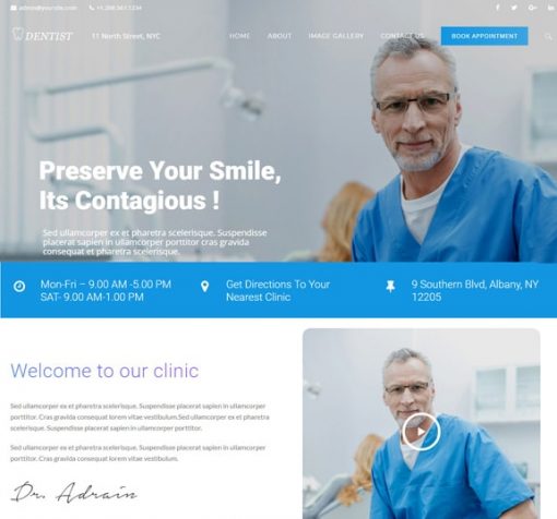 dental website design service