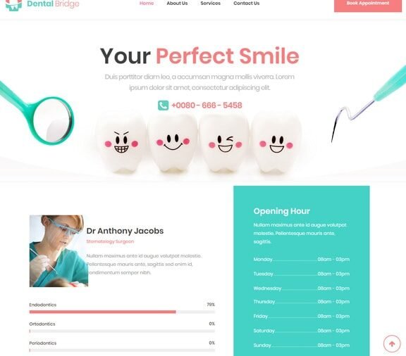 dental website design service