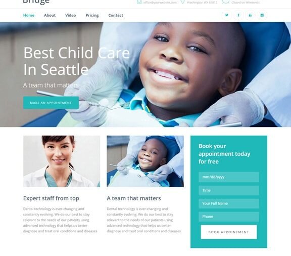 dental website design service