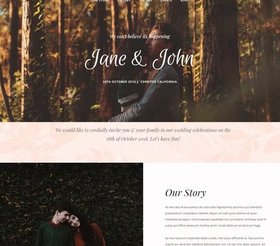 event web design service