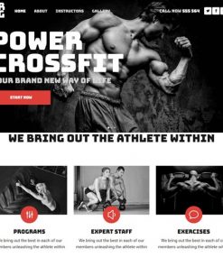 fitness gym web design service