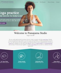 Yoga Center web design service