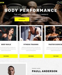 fitness web design service