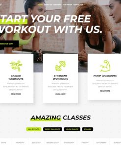 fitness web design service