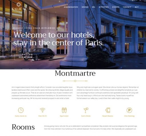 hotel web design service