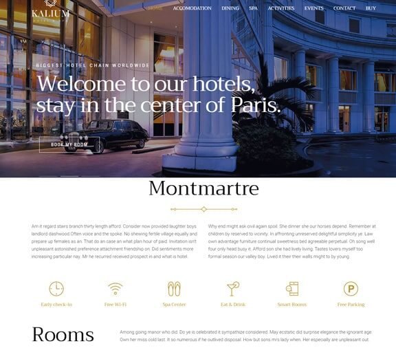 hotel web design service