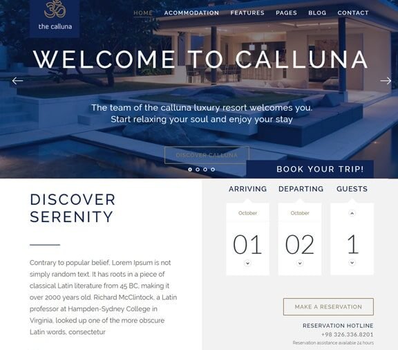 hotel booking web design service