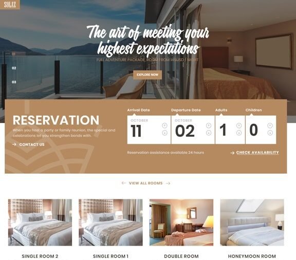 hotel web design service