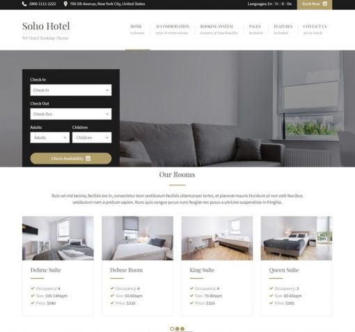 hotel booking web design service