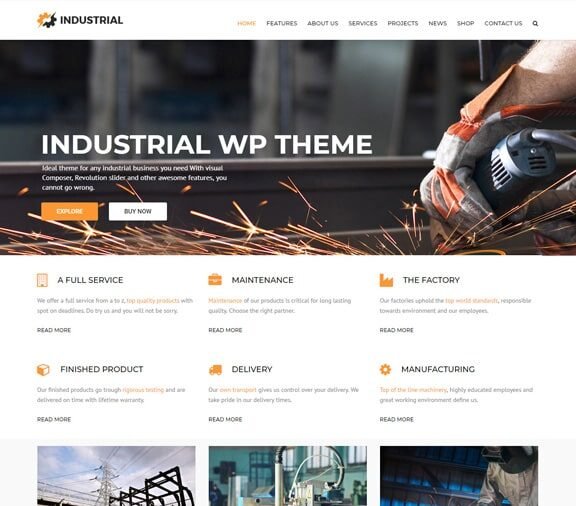 industrial web design service