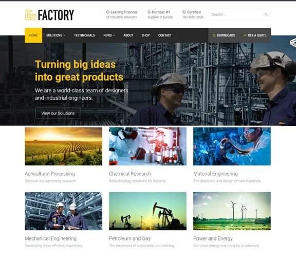 factory web design service