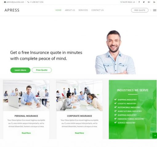 Insurance Company Web Design Service