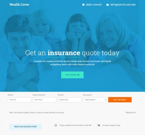 Insurance Company Web Design Service