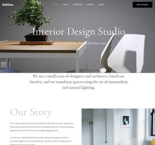 interior web design service