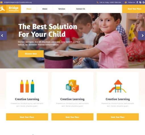 kindergarten web design service