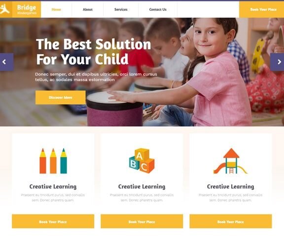 kindergarten web design service